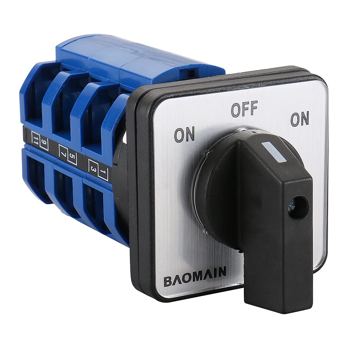 BAOMAIN 63A 3-Pole 3-Pos Momentary Changeover Cam Switch SZW26-63